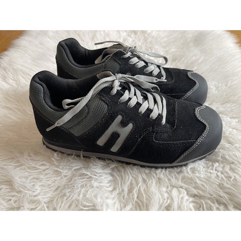 Hytest Women’s Size 9 Black Gray Steel Toe Slip Resistance Safety Shoe Sneakers